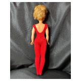 VINTAGE TAMMY DOLL WEARING RED OUTFIT