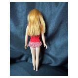 VINTAGE STRAWBERRY BLONDE SKOOTER DOLL WITH SWIMSUIT