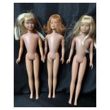 LOT OF 3 SKIPPER DOLLS - NO CLOTHES