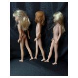 LOT OF 3 SKIPPER DOLLS - NO CLOTHES