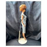 VINTAGE BUBBLECUT RED HAIR BARBIE WEARING JAPANESE ON THE GO OUTFIT