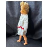 VINTAGE PEPPER DOLL WITH WHITE AND RED COAT