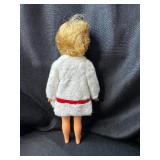 VINTAGE PEPPER DOLL WITH WHITE AND RED COAT