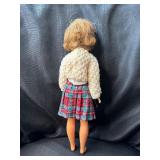 VINTAGE TAMMY DOLL WEARING LETTER SWEATER 10"