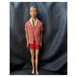 VINTAGE MOLDED HAIR KEN DOLL WITH SWIM OUTFIT