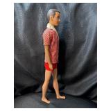 VINTAGE MOLDED HAIR KEN DOLL WITH SWIM OUTFIT
