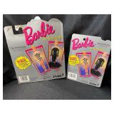 LOT OF TWO 1995 BARBIE FIGURE KEYCHAINS IN PACKAGE