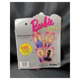 LOT OF TWO BARBIE FIGURE AND KEN FIGURE KEYCHAINS IN PACKAGE