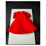 VINTAGE BARBIE RED FLARE VELVET COAT