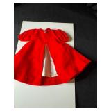 VINTAGE BARBIE RED FLARE VELVET COAT