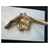 VINTAGE LEATHER JACKET LOOK AND SWEATPANTS DOLL OUTFIT