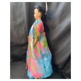 VINTAGE BRUNETTE DOLL WITH BEAUTIFUL DRESS