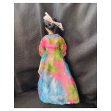 VINTAGE BRUNETTE DOLL WITH BEAUTIFUL DRESS
