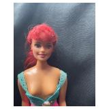 DOLL WITH LONG RED HAIR AND OUTFIT