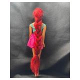 DOLL WITH LONG RED HAIR AND OUTFIT