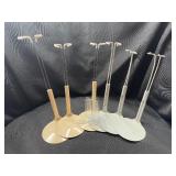 LOT OF DOLL STANDS