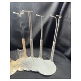 LOT OF DOLL STANDS