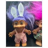 LOT OF FOUR TROLL DOLLS