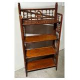 Antique Victorian Stick and Ball Petite Bookshelf