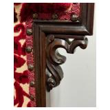 Antique Carved Rosewood Upholstered Chair