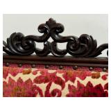 Antique Carved Rosewood Upholstered Chair