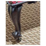 Antique Carved Rosewood Upholstered Chair
