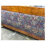 Antique Wood Framed Upholstered Sofa