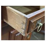 Antique Carved Twin Pedestal Desk