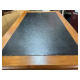 Antique Carved Twin Pedestal Desk