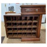 Antique Carved Twin Pedestal Desk