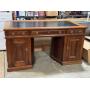 Antique Carved Twin Pedestal Desk