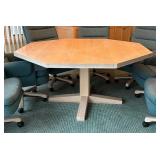 Octagon Game Table with Eight Chairs