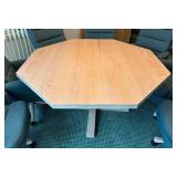 Octagon Game Table with Eight Chairs