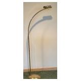 Vintage Brass Curved Floor Lamp / Contemporary Style Curved Brass Floor Lamp