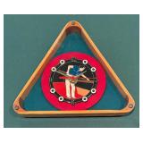 Heritage International Billiard Triangle Clock