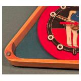 Heritage International Billiard Triangle Clock