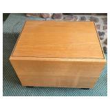 Vintage Contemporary Style Cube Accent Table