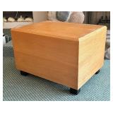 Vintage Contemporary Style Cube Accent Table
