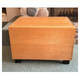 Vintage Contemporary Style Cube Accent Table