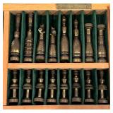 Mid 20th Century Israeli Chess Set by Hans Teppich