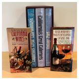 Variety of Wine Motif Books by James Laube, Bob Thompson and Hugh Johnson