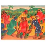 Vibrant Haitian Art by J. Jean
