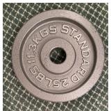 Two Standard 25 Pound Weights