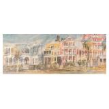 "Houses at South Battery" Watercolor Print by Margaret Peterson
