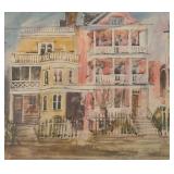 "Houses at South Battery" Watercolor Print by Margaret Peterson