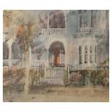 "Houses at South Battery" Watercolor Print by Margaret Peterson