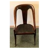 Charming Vintage Mahogany Spoon Chair