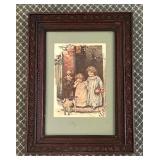"The First Snowfall" Framed Print
