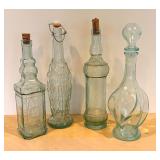 Glass Bottles and Decanter