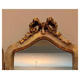 Vintage Florentine Gold Gilt Style Trifold Vanity Standing Mirror Tabletop